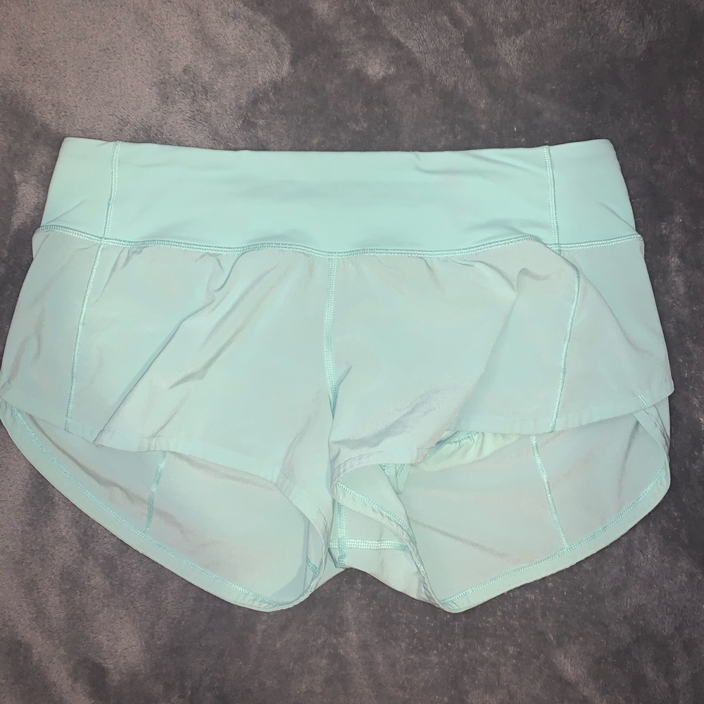 Lulu lemon mint green shorts